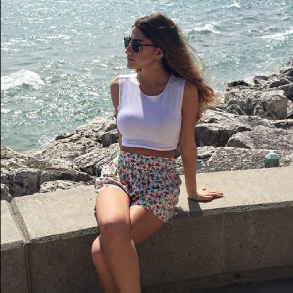Floral Shorts with Pockets
